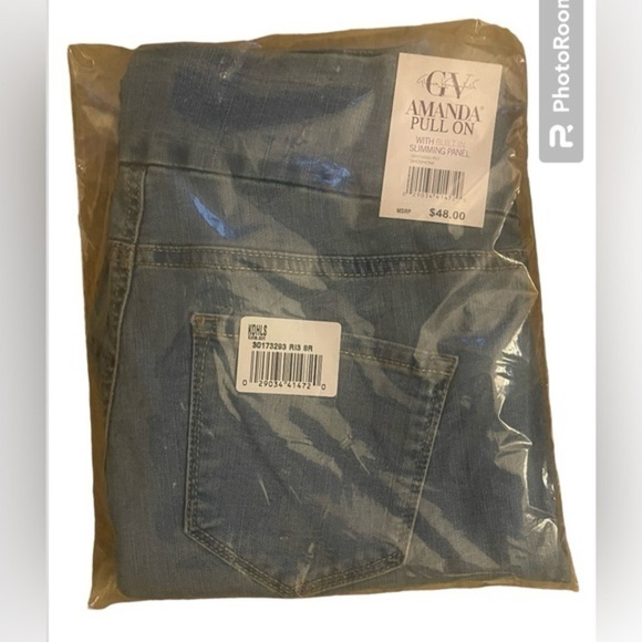 Women's Gloria Vanderbilt Amanda Pull-On Jeans Size 8 New with tags. - Picture 5 of 5